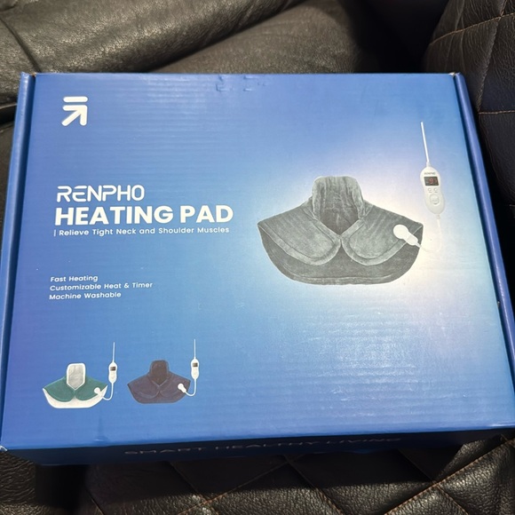 RENPHO Heating Pad for Back, Electric Heat Pads for Neck Shoulders Pain - Picture 2 of 4